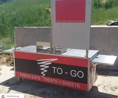 Stainless Food Cart --- Kiosk style with cooler --- Or Best Offer